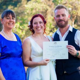 Perth couple get married in Guildford with some help from celebrant Ishara