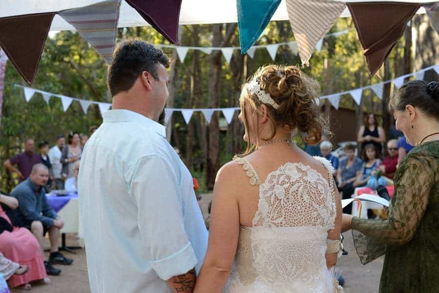 Married in an outdoor setting at Nanga Bush Camp