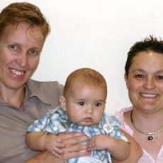 Name-giving ceremony for a little boy with two mums