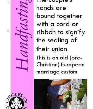 Handfasting with Ribbons or Cords
